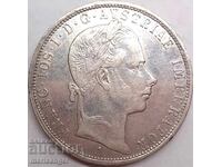 Austria 1 florin 1858 A - Vienna Franz Josef silver Patina
