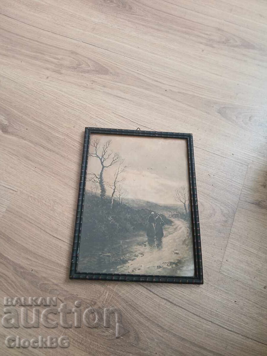 Ραμμένο vintage art print - Αρχές του 20ού αιώνα