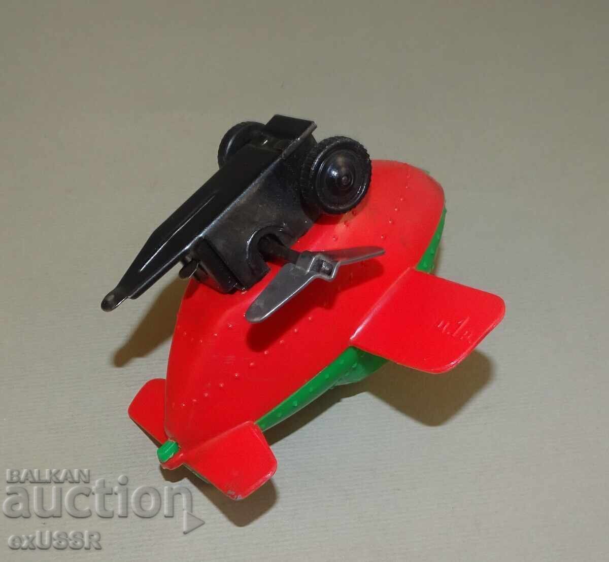Auction  Russian Tin / Plastic Toy Helicopter with Key