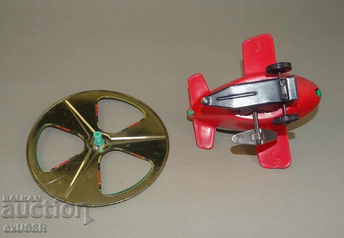 Russian Tin / Plastic Toy Helicopter with Key - 5