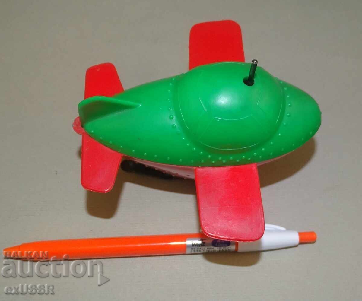 Russian Tin / Plastic Toy Helicopter with Key - 6