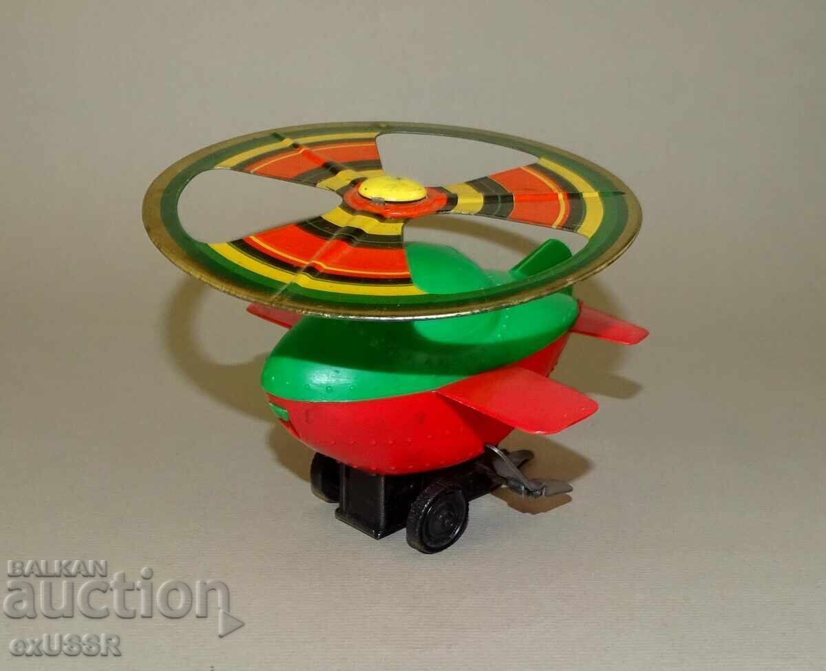 Russian Tin / Plastic Toy Helicopter with Key