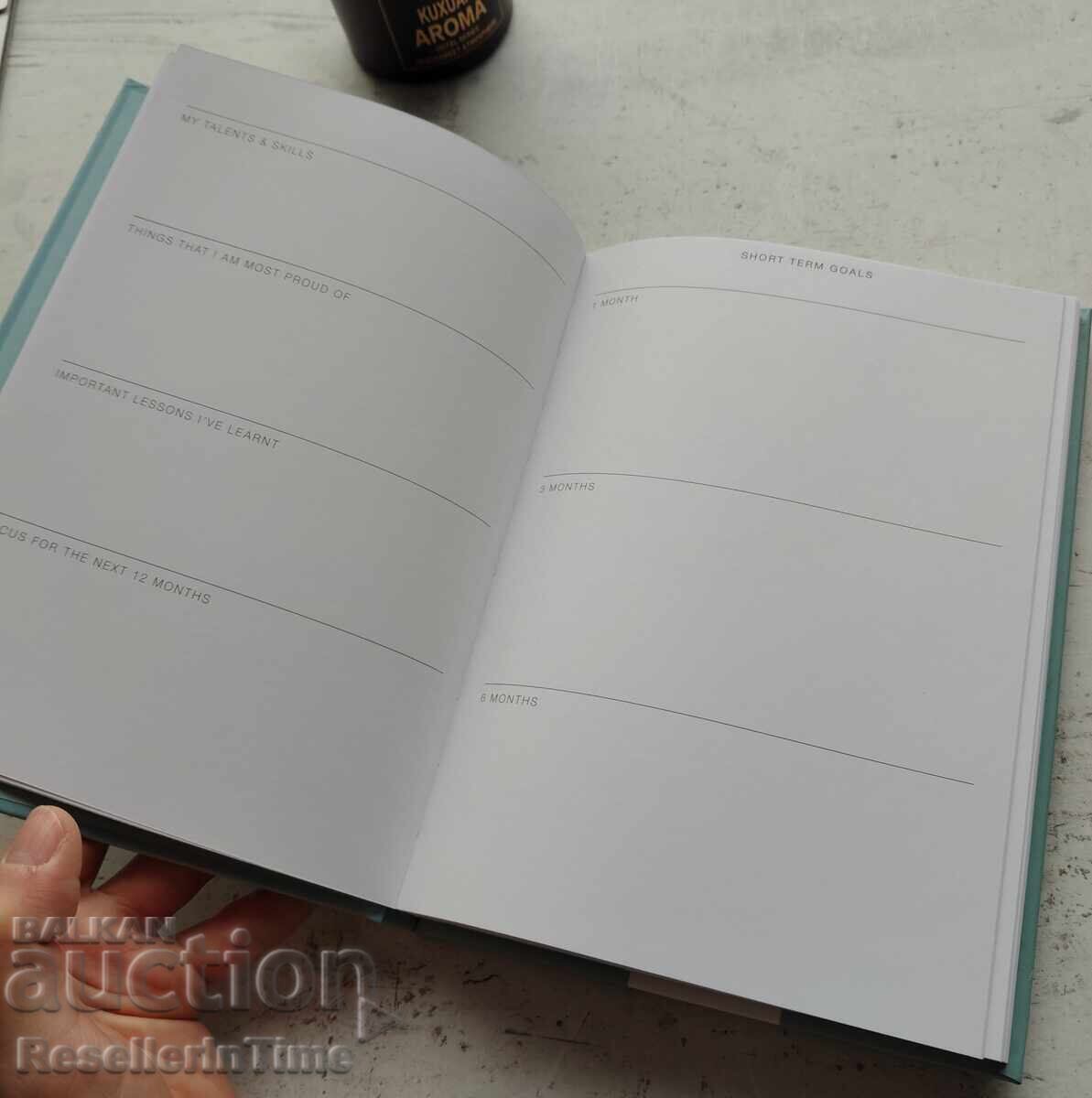 Παράδοση Σχεδιαστής Goal Setter Journal σε μπλε