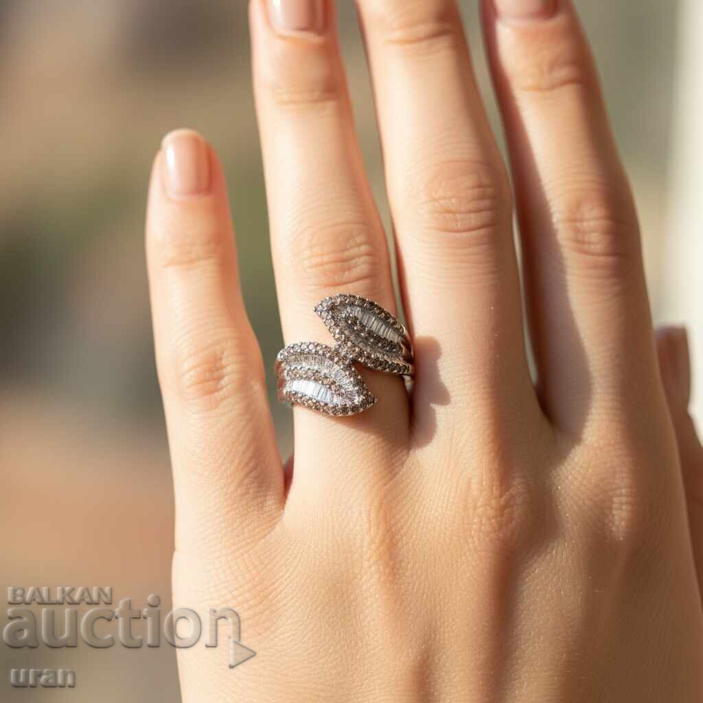 Licitație Nou Inel de Aur cu 2.08ct Diamante Naturale