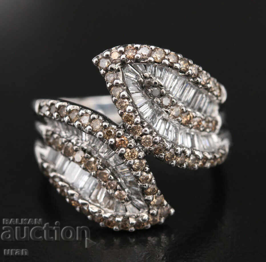 Nou Inel de Aur cu 2.08ct Diamante Naturale