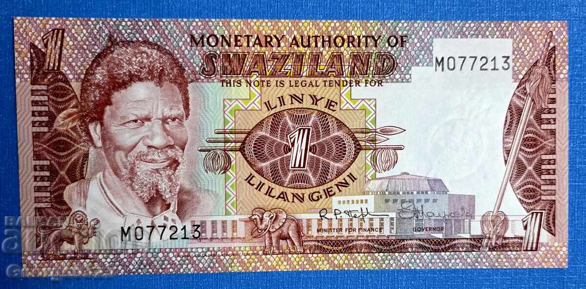 Svazilend 1974 1 λιλάγκενι UNC - Πρώτο χαρτονόμισμα της χώρας Svazilend 1974 1 λιλάγκενι UNC - Πρώτο χαρτονόμισμα της χώρας