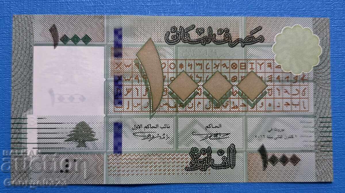 Ливан 2016 1000 ливри UNC Нови