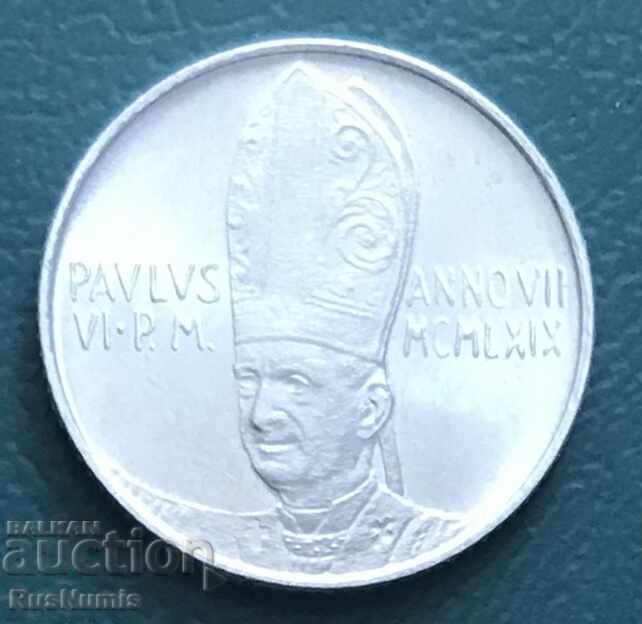 Vatican. 2 Lire 1969 UNC with price € 4.00 | 7.82 BGN