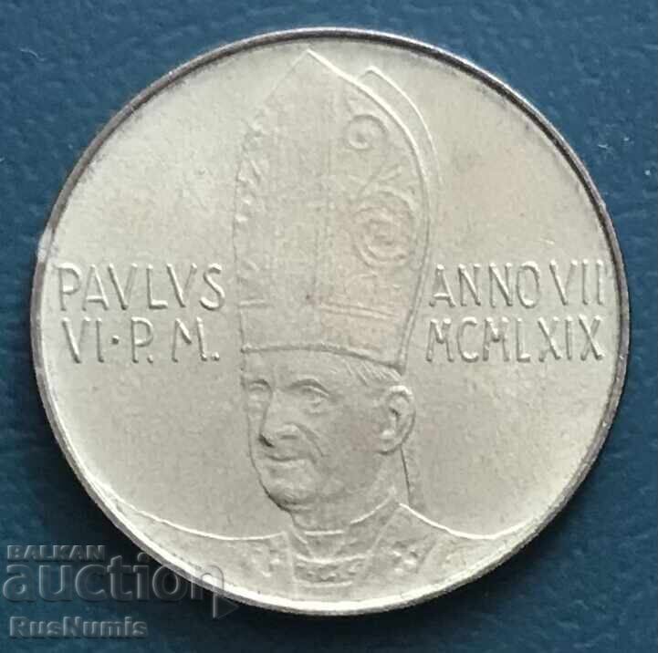 Βατικανό. 20 λιρες 1969 UNC με τιμή € 4.20 | 8.21 BGN