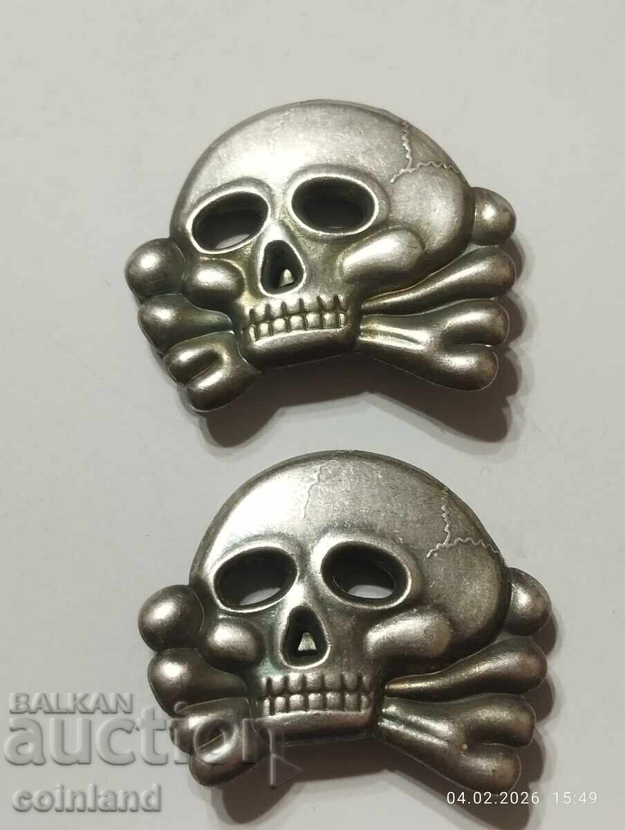 Аукцион Германска Нацистка значка SS Totenkopf РЕПЛИКА РЕПРОДУКЦИЯ Аукцион Германска Нацистка значка SS Totenkopf РЕПЛИКА РЕПРОДУКЦИЯ