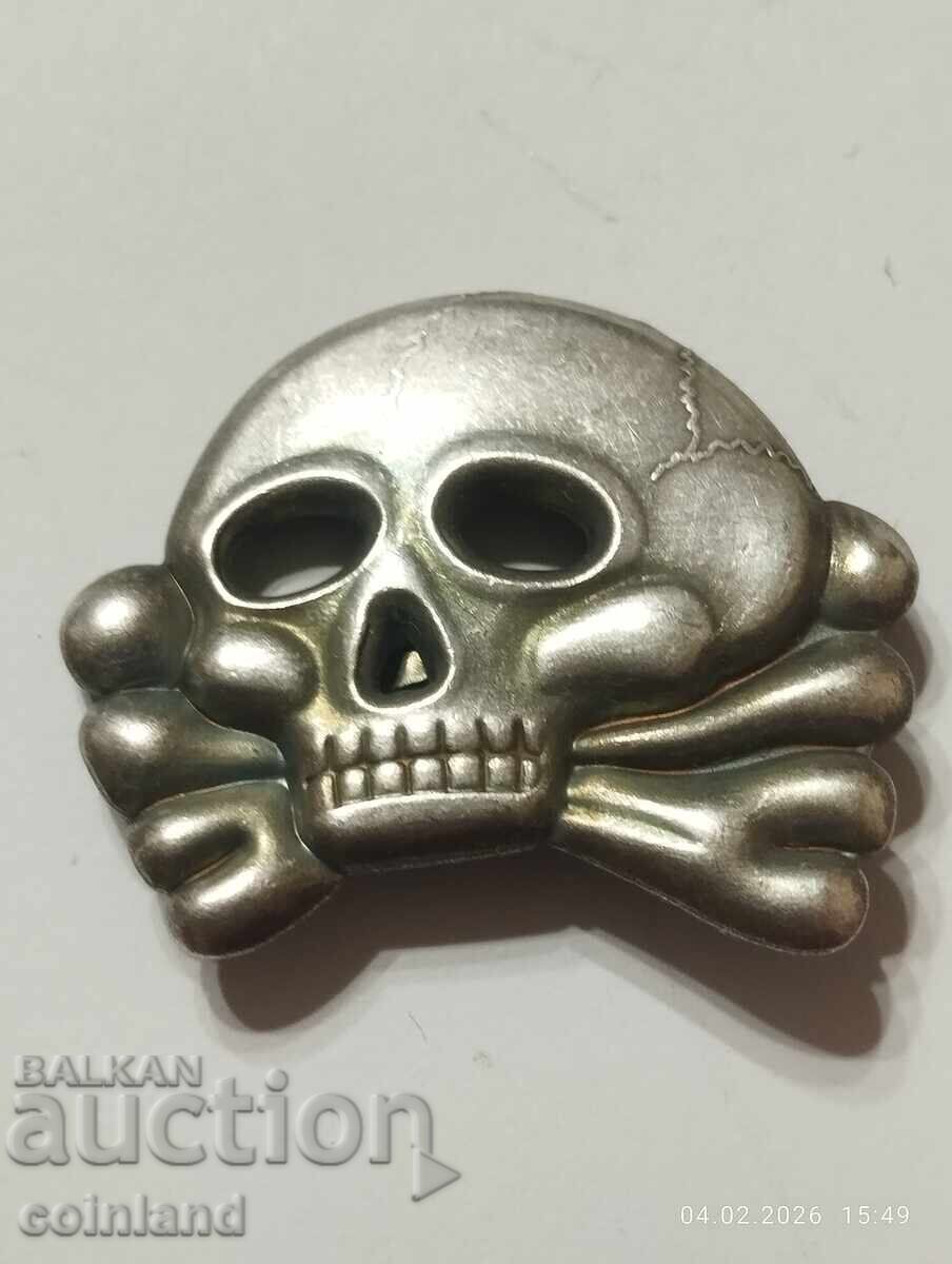 Германска Нацистка значка SS Totenkopf РЕПЛИКА РЕПРОДУКЦИЯ Германска Нацистка значка SS Totenkopf РЕПЛИКА РЕПРОДУКЦИЯ
