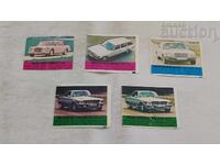 MERCEDES - BENZ PICTURES CHEWING GUM LOT 5 PIECES