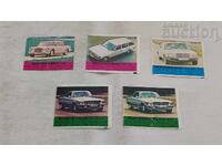 MERCEDES - BENZ PICTURES CHEWING GUM LOT 5 PIECES