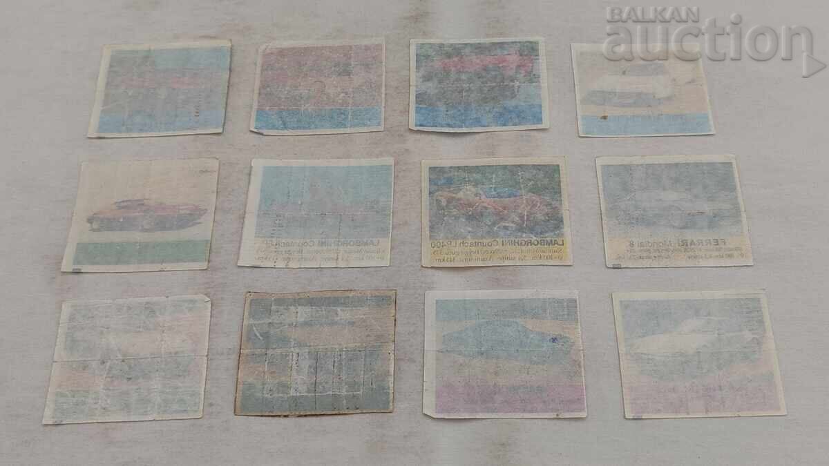 MAȘINI SPORT POZE GUME LOT 12 BUCĂȚI cu preț € 9.00 | 17.60 BGN