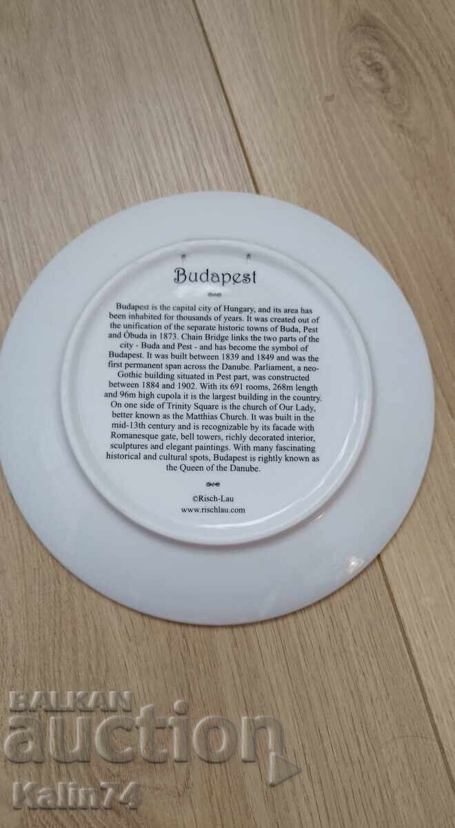 Δημοπρασία Όμορφο πιάτο από τη Βουδαπέστη-Ουγγαρία.