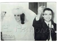 Fotografie rară veche nuntă Emil Dimitrov Marieta Țoșeva E949