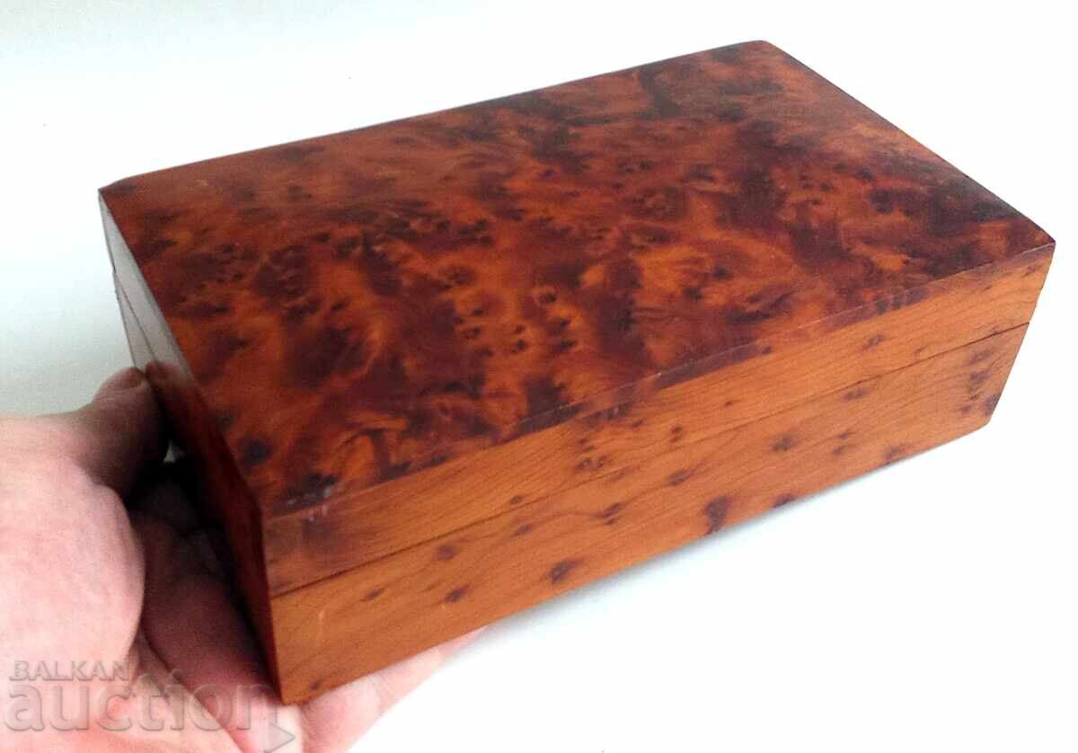 Μεγάλο χειροποίητο ξύλινο κουτί για πίπες ή πούρα - 7