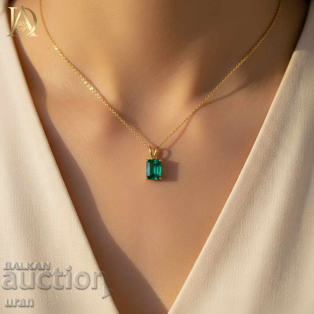 Νέο Χρυσό Μεταλλιόν με 2.28ct Φυσικό Σμαράγδι με τιμή € 1500.00 | 2933.76 BGN