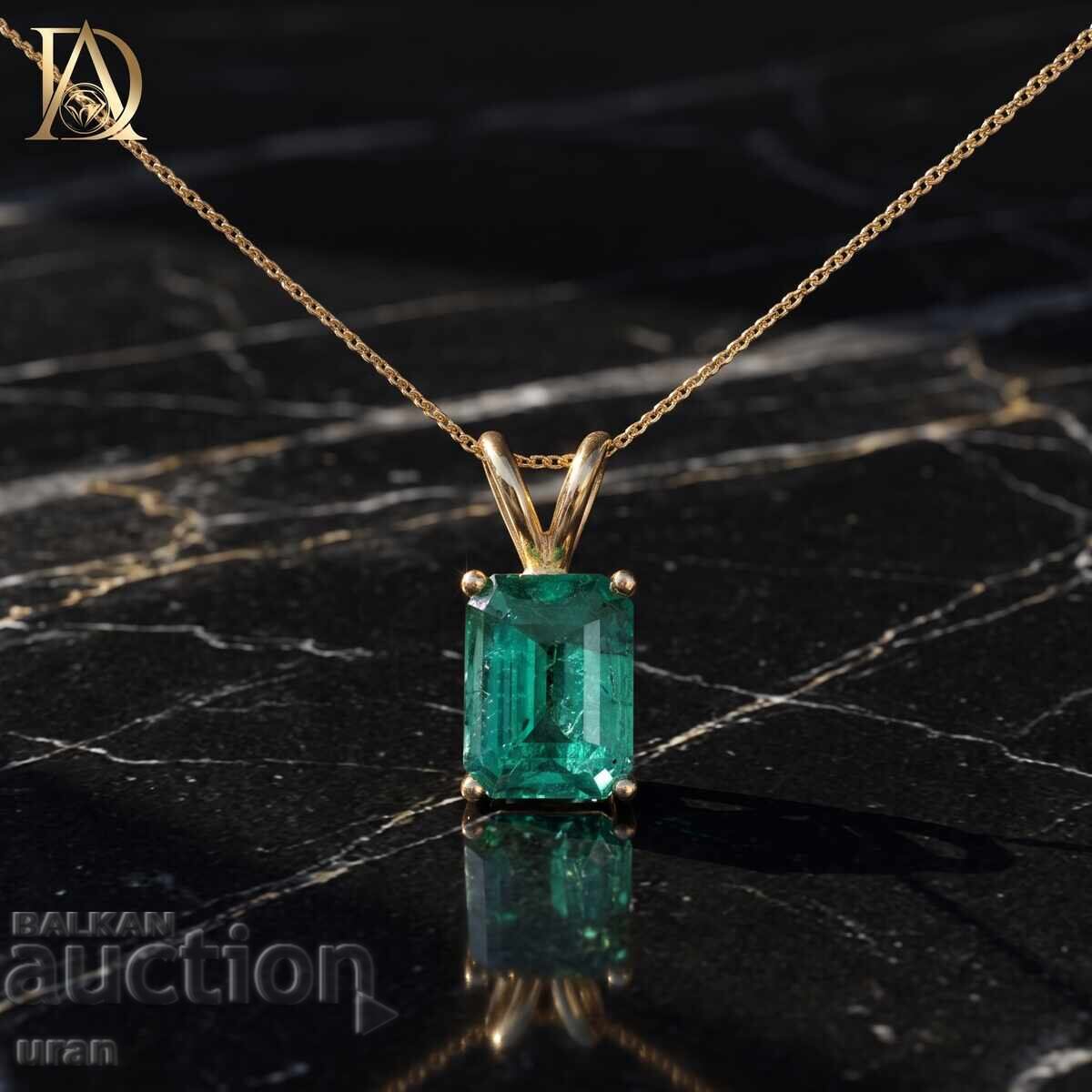 Νέο Χρυσό Μεταλλιόν με 2.28ct Φυσικό Σμαράγδι