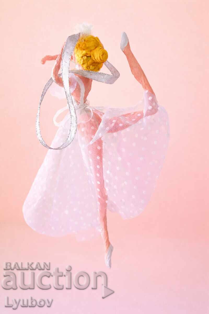 Paper mache ballerina doll - 6 Paper mache ballerina doll - 6