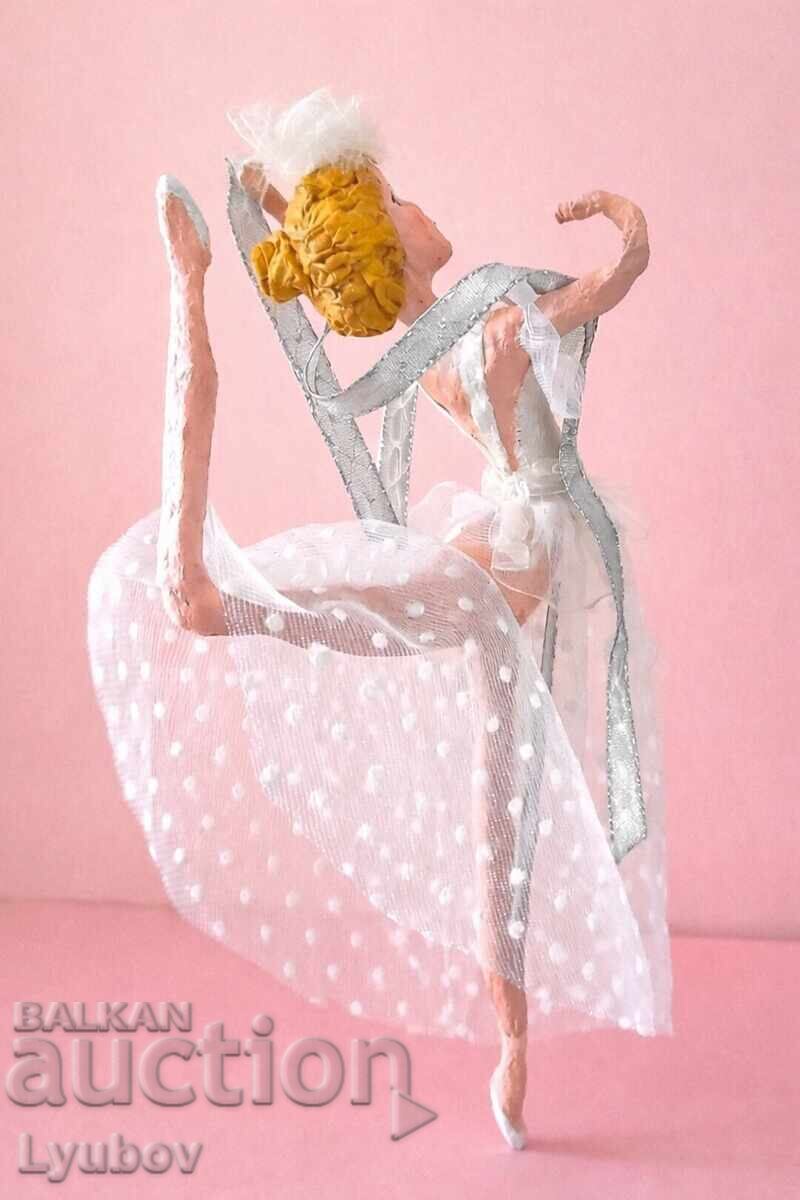 Paper mache ballerina doll Paper mache ballerina doll