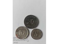 5, 10 și 20 para - Serbia - 1912 - Lot