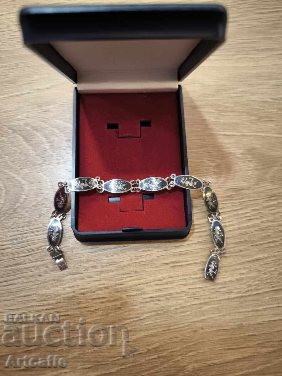 Licitație Brățară din argint argint 925 niello Thailanda niello