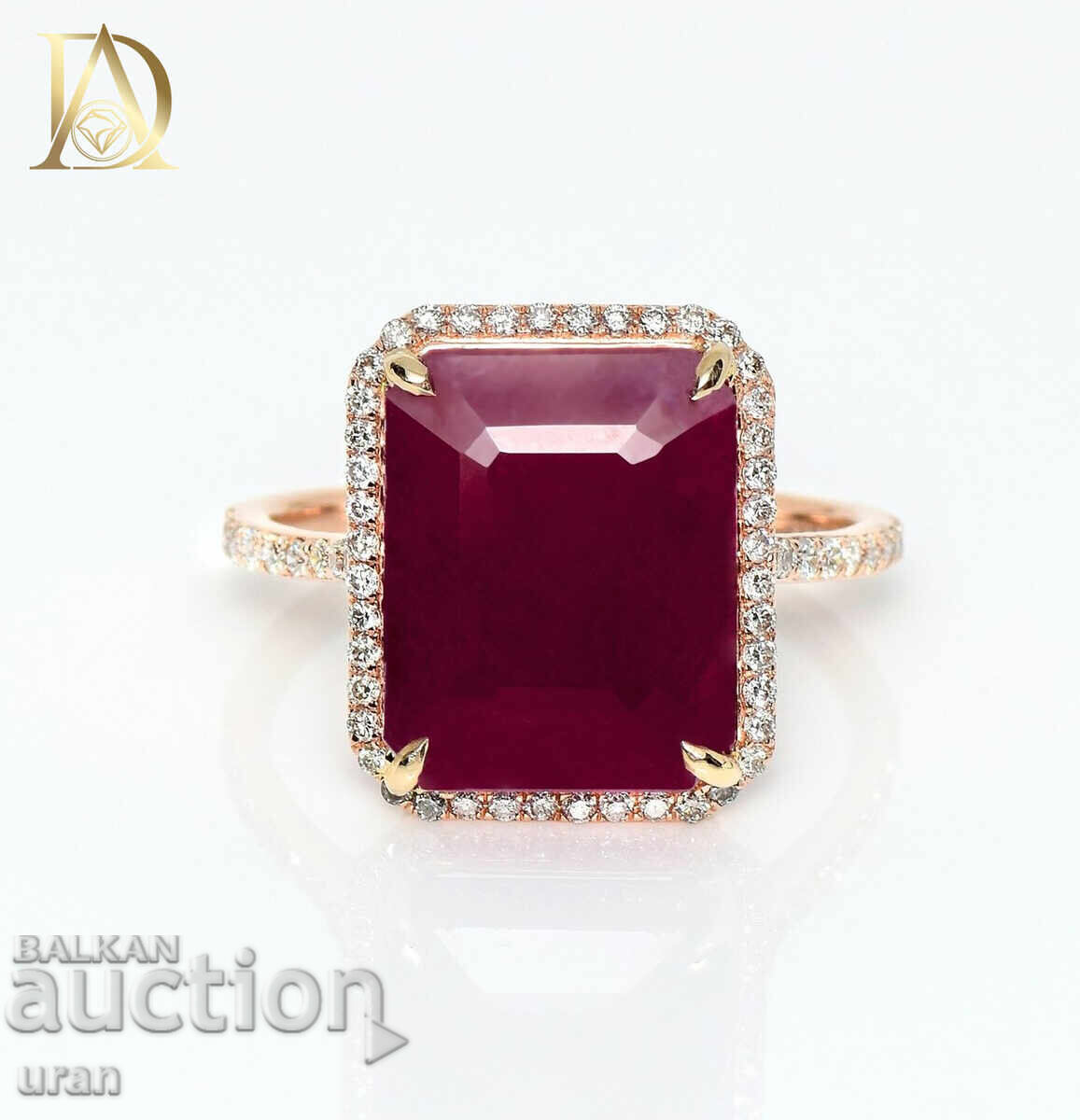 Νέο Χρυσό Δαχτυλίδι με 7.47ct Φυσικό Ρουμπίνι και 0.26ct Φυσικό