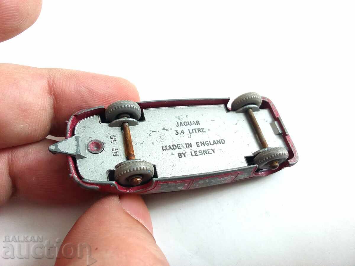Vintage Matchbox Lesney MOKO No. 65 Wheels, Red Jaguar - 6