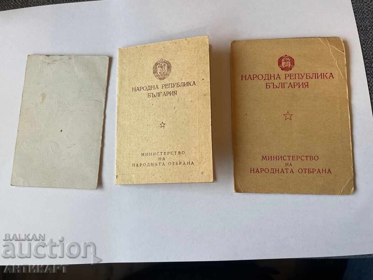 Licitație 3 bucăți documente pentru medalii militare comuniste BG și Ministerul de Interne