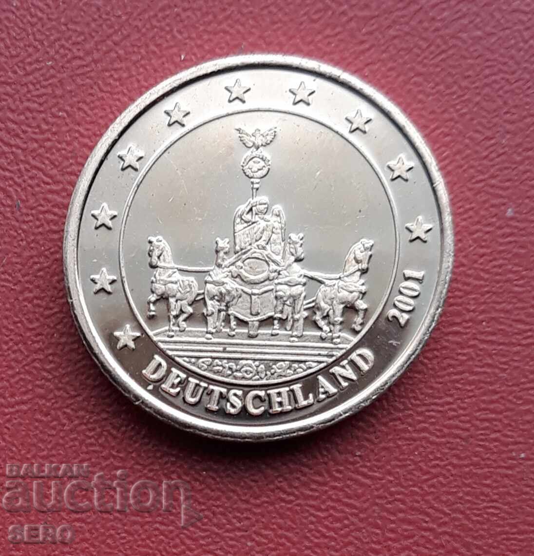 Germany - 5 Euro Cent 2001 - Proof with price € 0.71 | 1.39 BGN Germany - 5 Euro Cent 2001 - Proof with price € 0.71 | 1.39 BGN