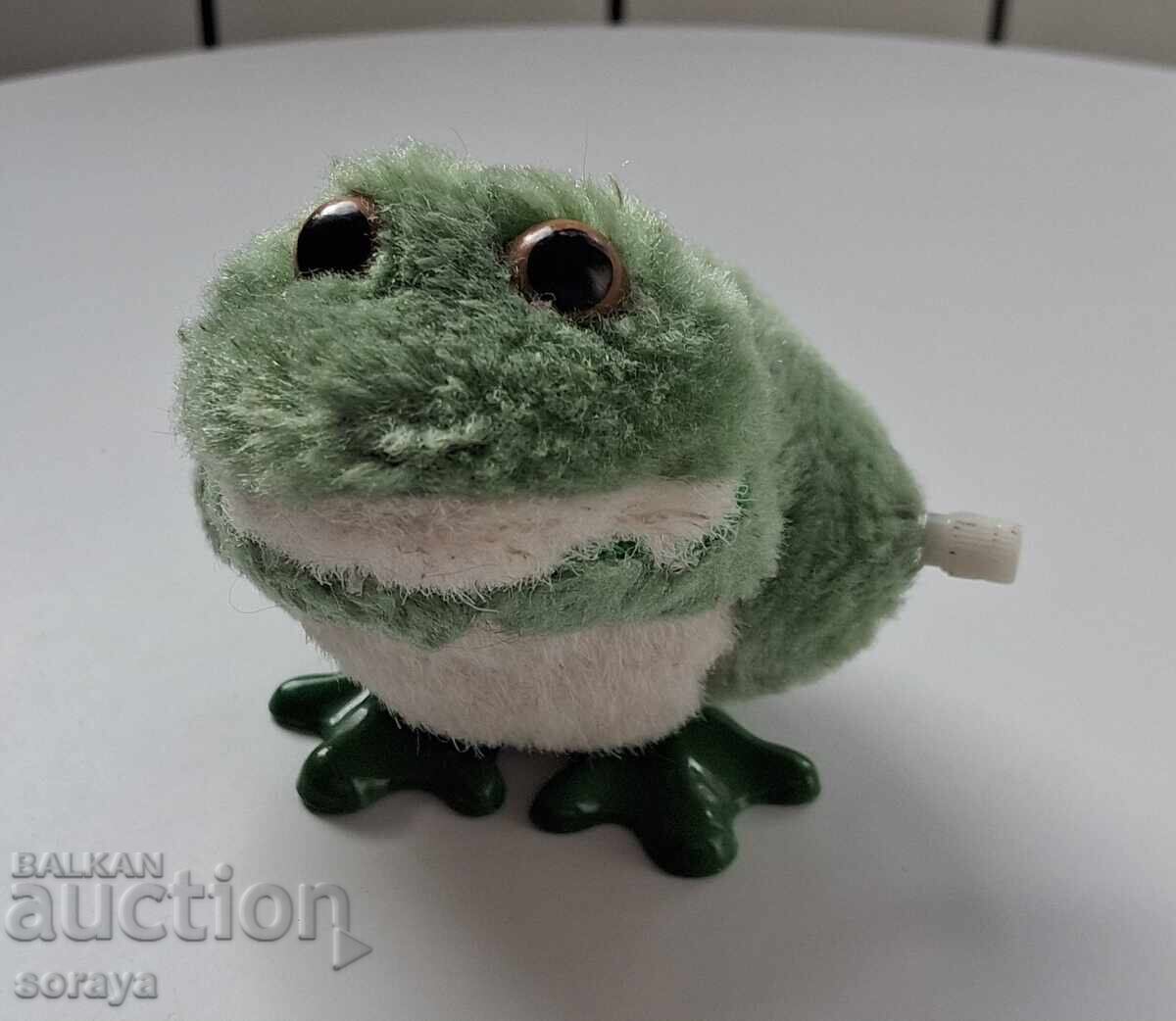 Παλιό παιδικό παιχνίδι, βατραχάκι που πηδάει με κούρδισμα