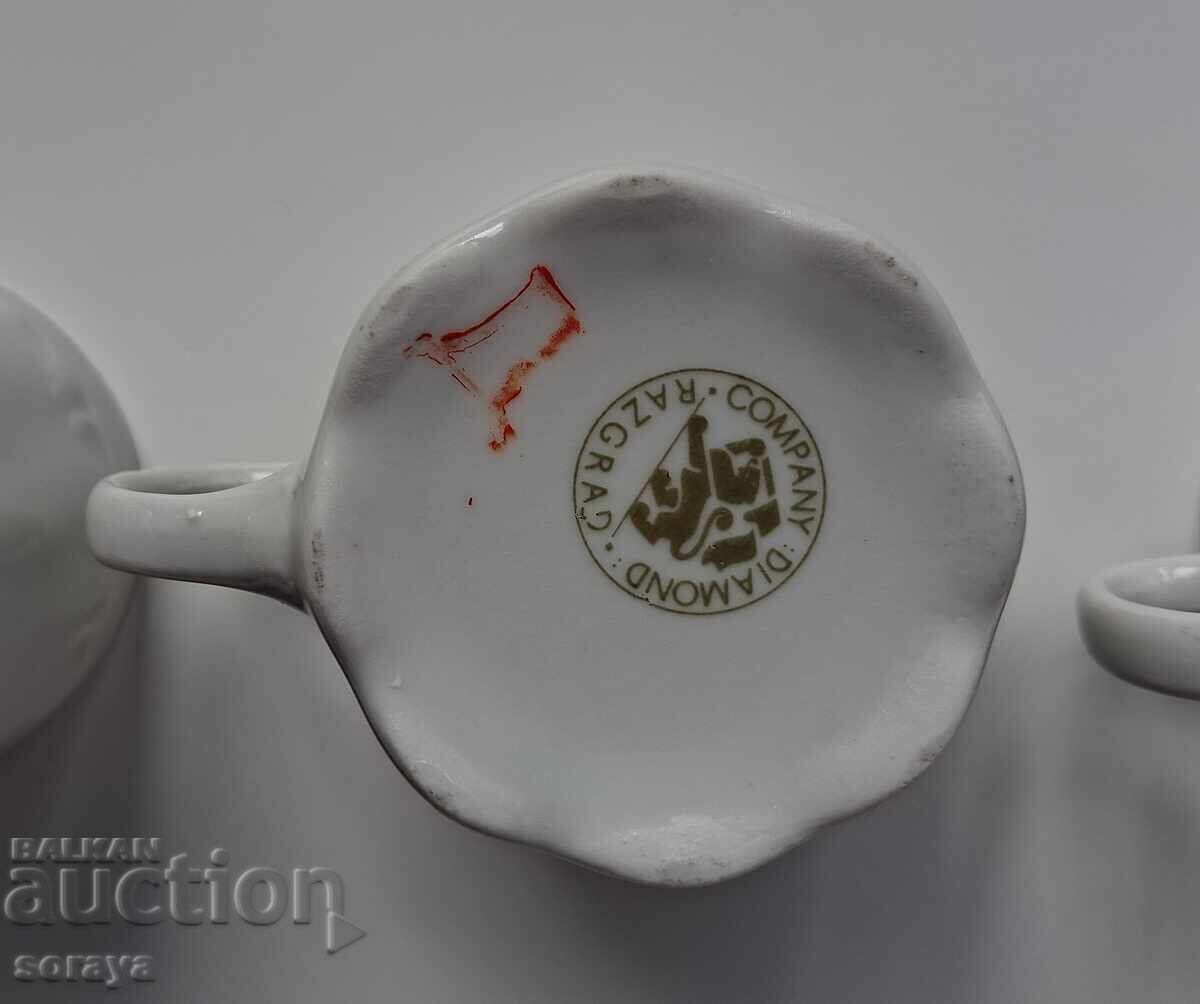 4 cești vechi de porțelan pentru cafea de la hotel Rila din Sofia - 5