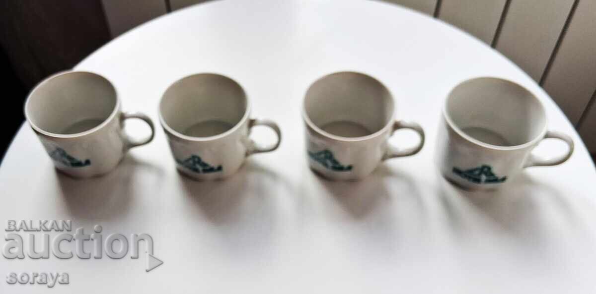 4 cești vechi de porțelan pentru cafea de la hotel Rila din Sofia - 6