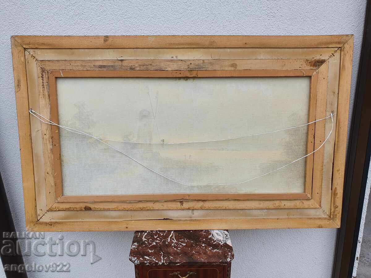 Голяма картина с маслени бои върху платно!!! - 7