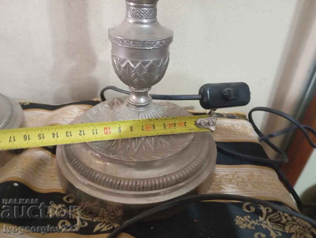 Auction  Pair of vintage parquet lamps