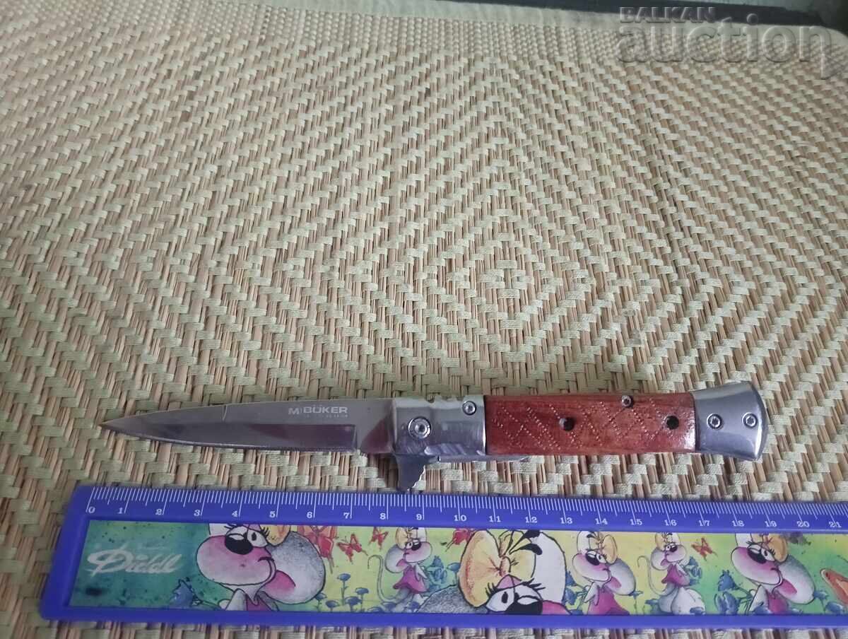 Briceag pliabil de buzunar Böker Magnum 440A cu mâner din lemn cu preț € 6.00 | 11.73 BGN Briceag pliabil de buzunar Böker Magnum 440A cu mâner din lemn cu preț € 6.00 | 11.73 BGN