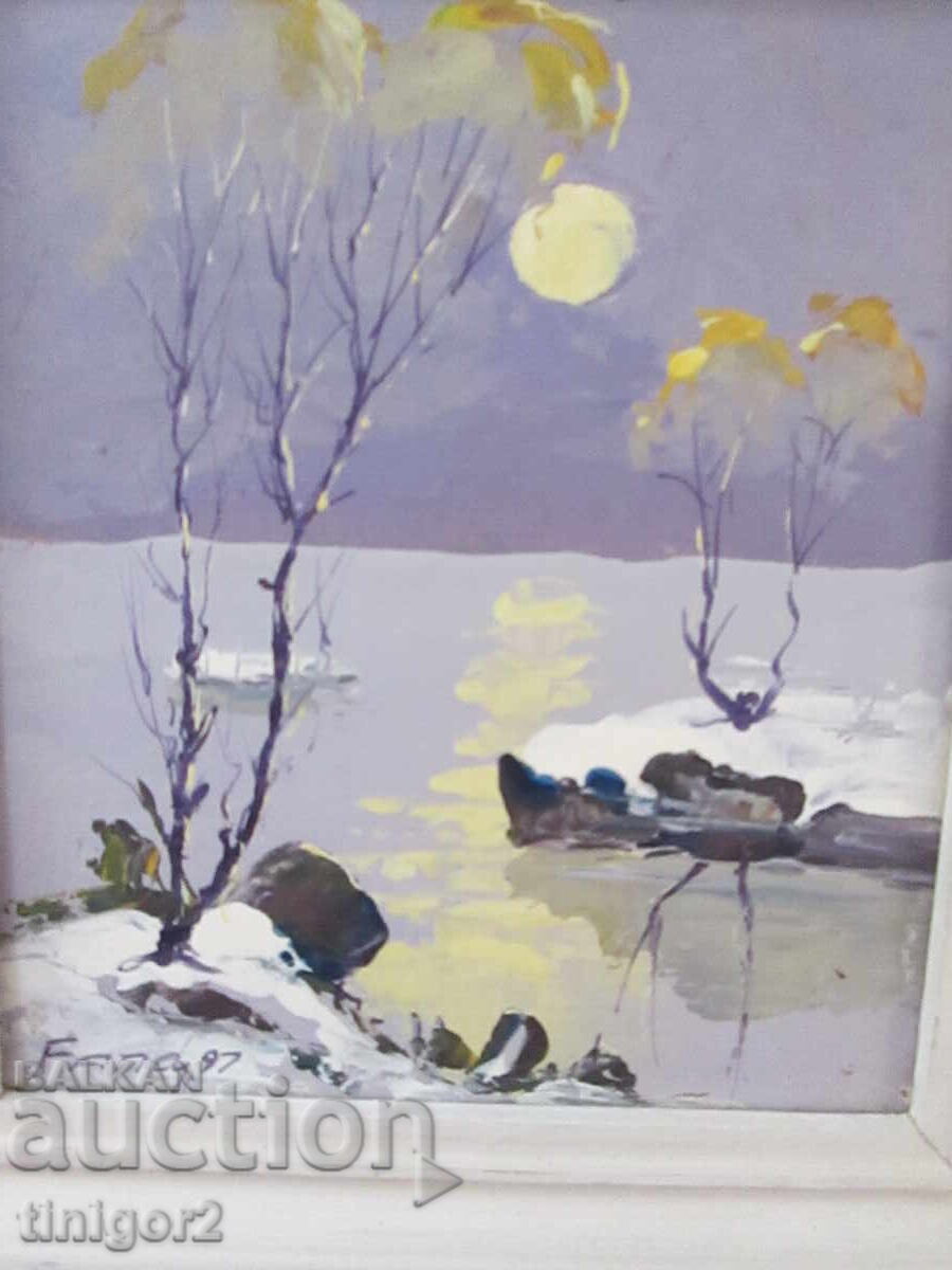 Delivery of Oil painting, fiberboard, Fundukov, signature, 22x20cm