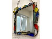 Oglindă cu ramă vitraliu