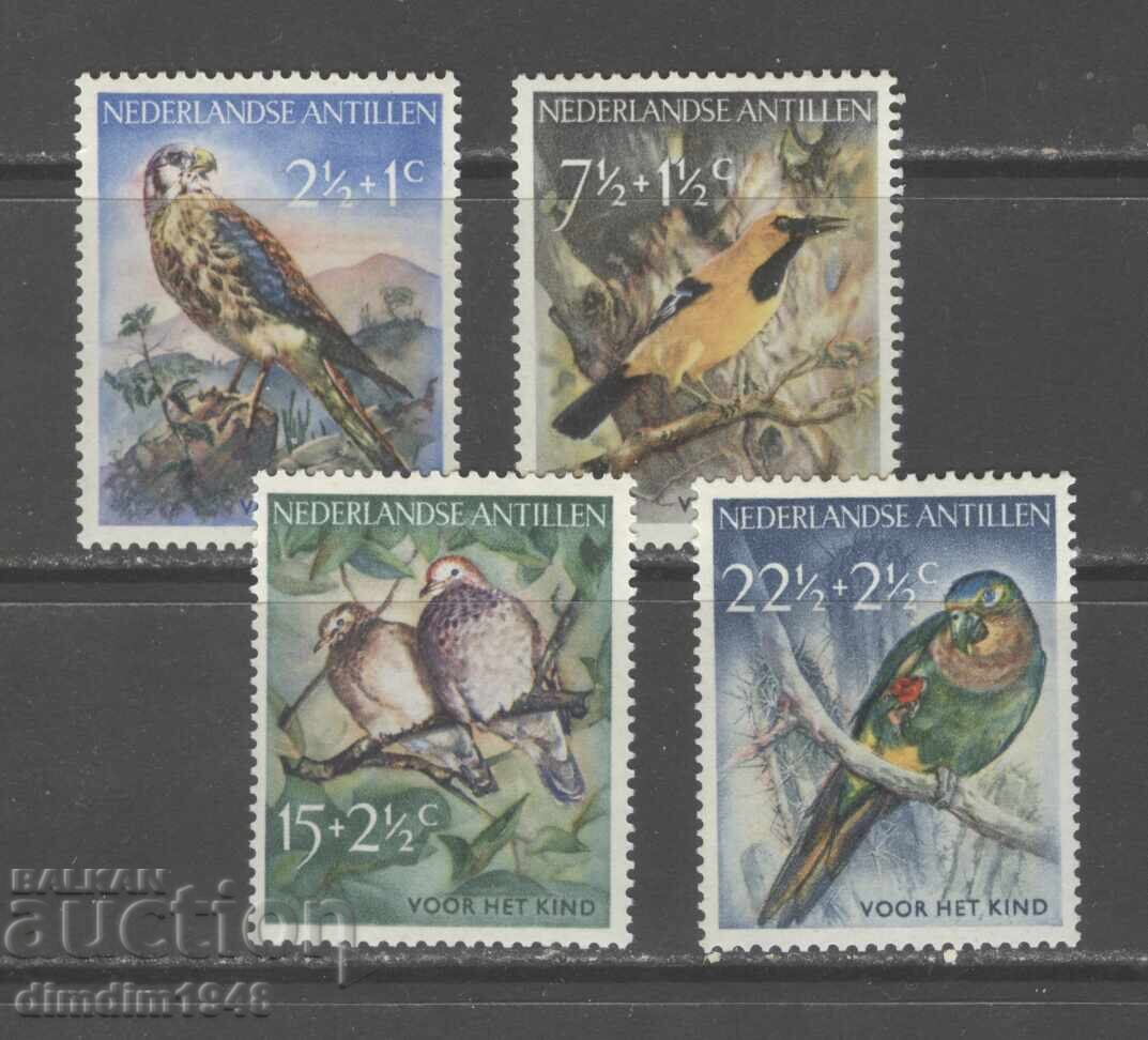 Antilele Olandeze 1958 - Faună, curată, cu lipici original