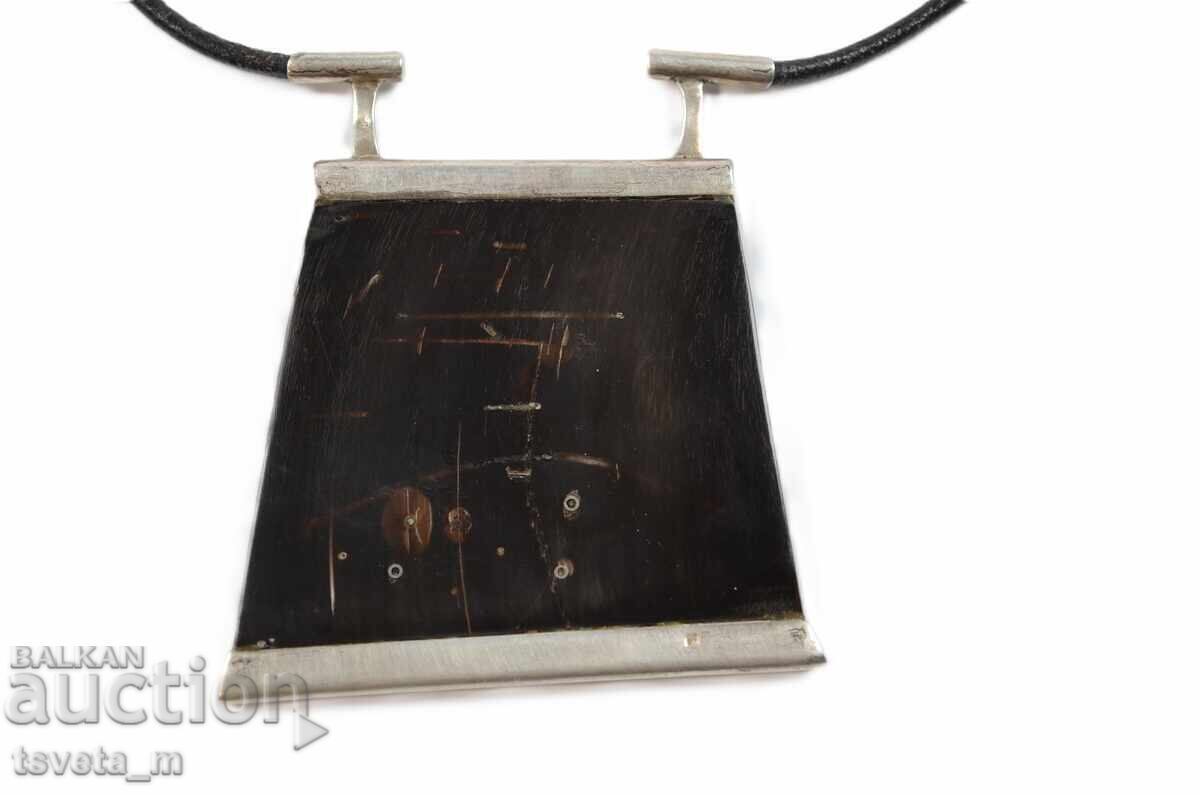 Livrarea Colier personalizat argint pe corn - lucrat manual, ștampilat