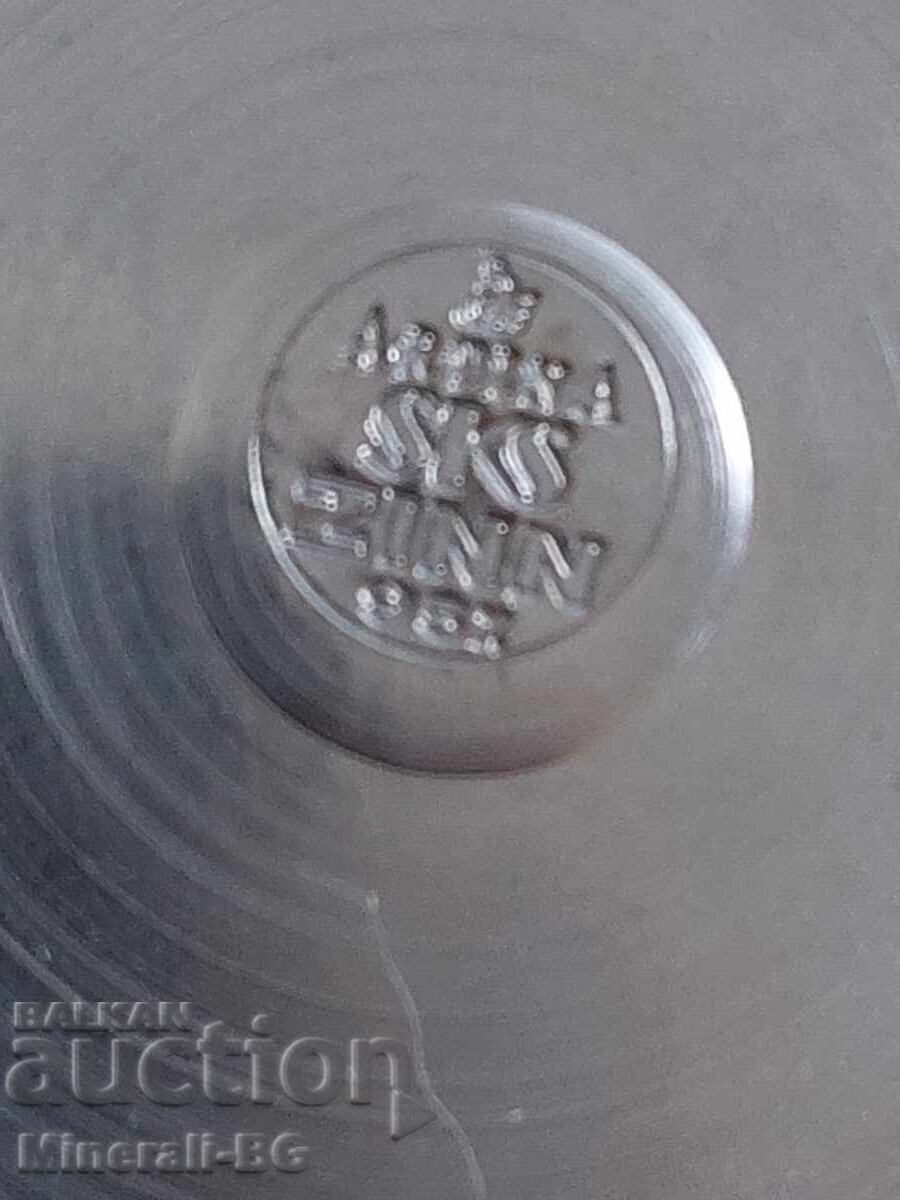 Delivery of Box from a set with pewter serving utensils for alcohol