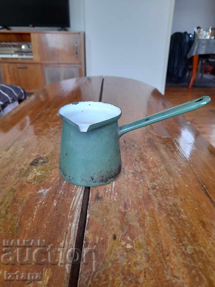 Old enameled cezve