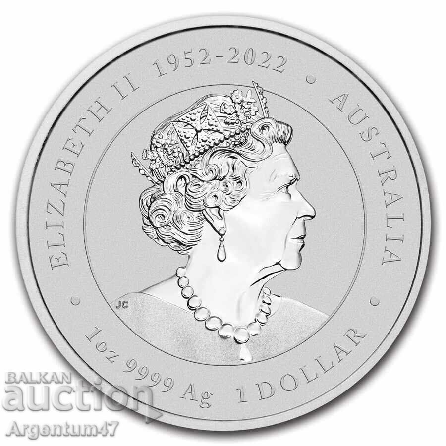 СРЕБРО 1 OZ 2024 АВСТРАЛИЯ - ЛУНАР ГОДИНАТА НА ДРАКОНА с цена € 129.99 | 254.24 лв.