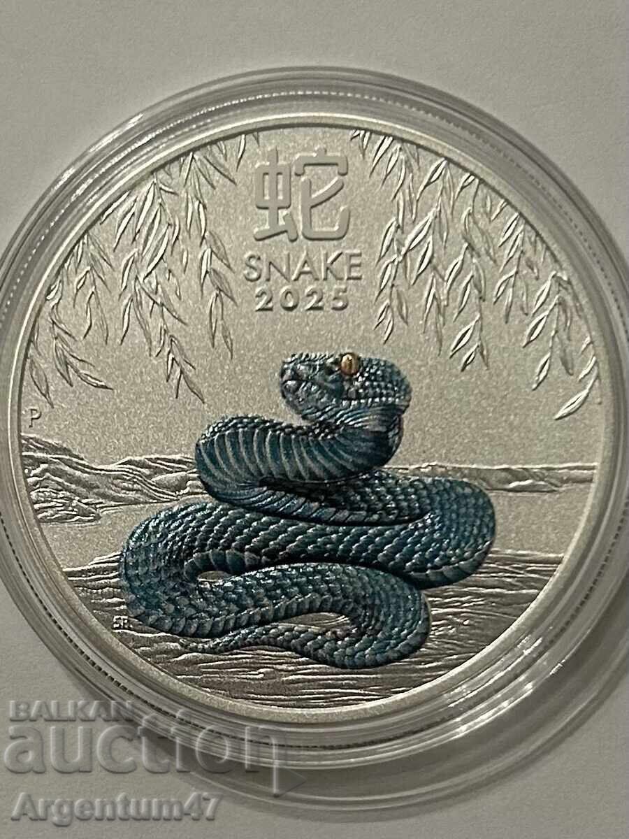 Δημοπρασία ΑΡΓΥΡΟΣ 1 OZ 2025 ΑΥΣΤΡΑΛΙΑ - ΣΕΛΗΝΙΑΚΟ ΕΤΟΣ ΤΟΥ ΦΙΔΙΟΥ ΧΡΩΜΑΤΙΣΤΟ