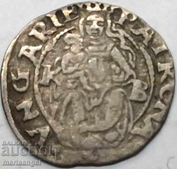 Ουγγαρία Δηνάριο 1552 Φερδινάνδος Α' Μαδονά/Θυρεός ασήμι - 5