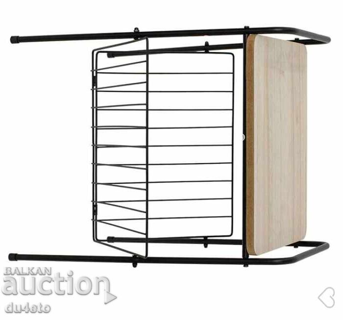 Δημοπρασία Βοηθητικό τραπεζάκι με θήκες για περιοδικά με 4 πόδια 36x29x46 εκ