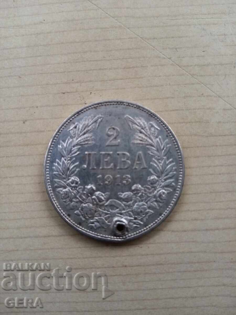 Monedă 2 lei 1913