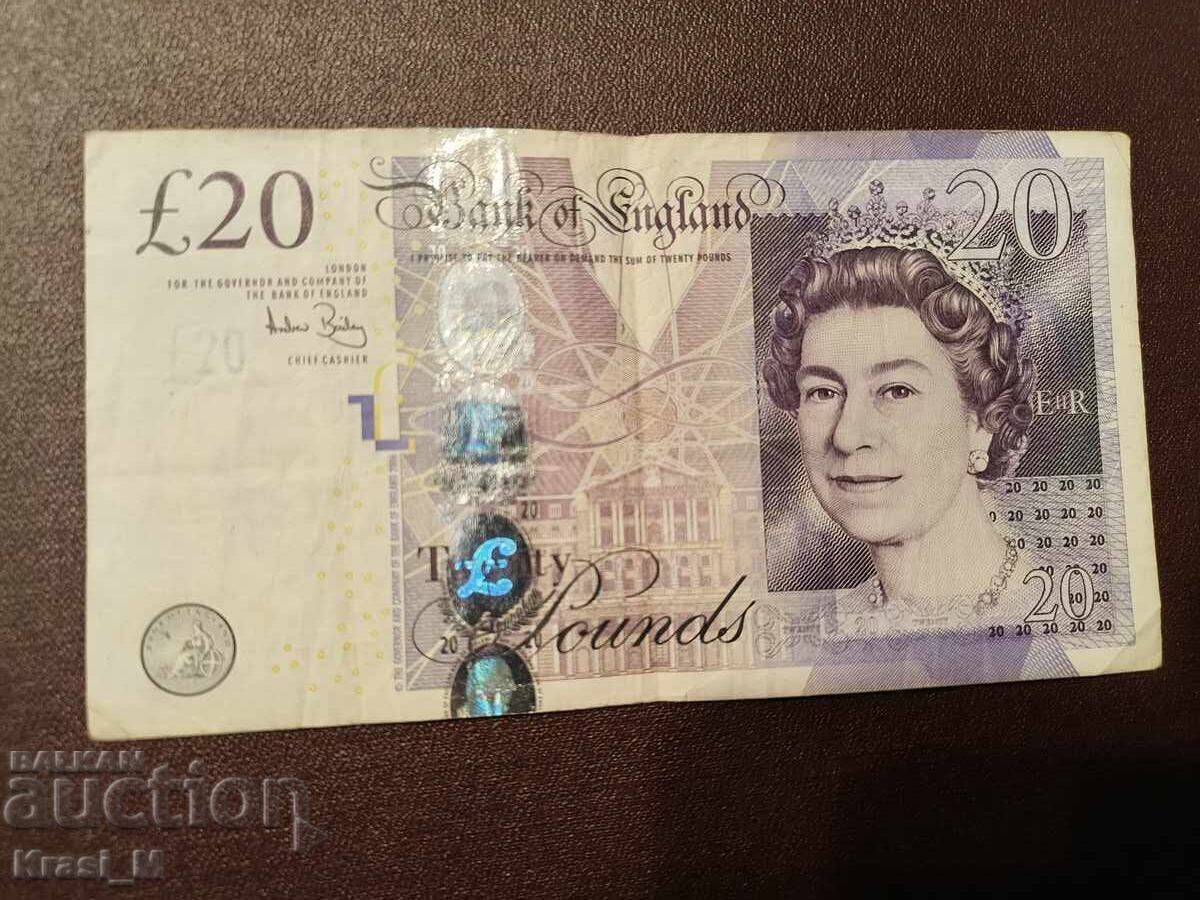 20 паунда, Англия, емисия 2006 г.