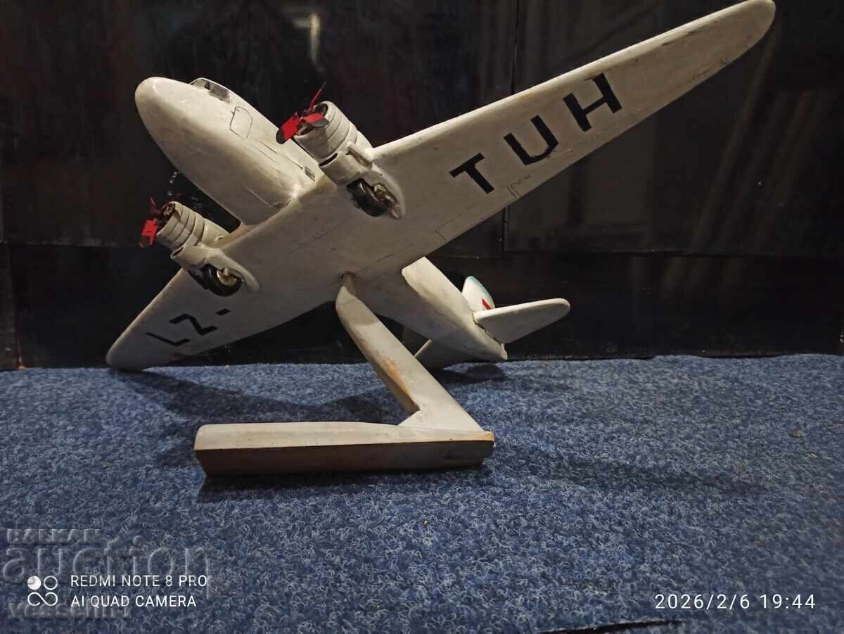 Auction  Old model airplane LI-2 USSR airplane model wooden huge